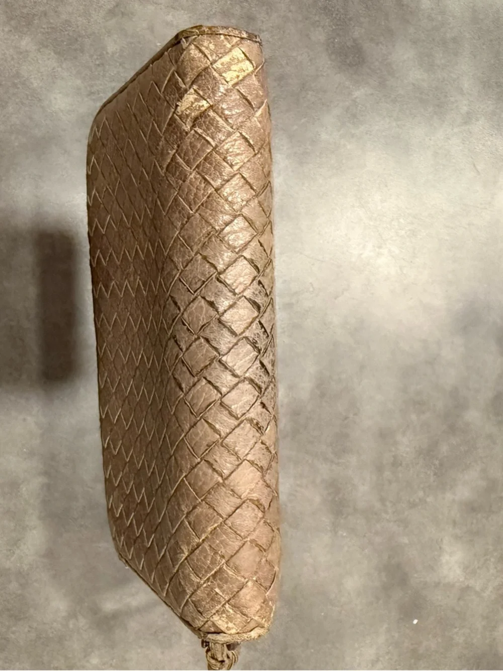 Bottega Veneta Textured Leather Intrecciato Zip-Around Wallet